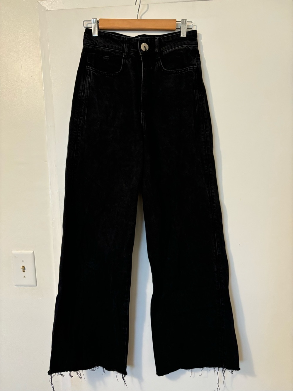 Zara High Waisted Black Jeans
